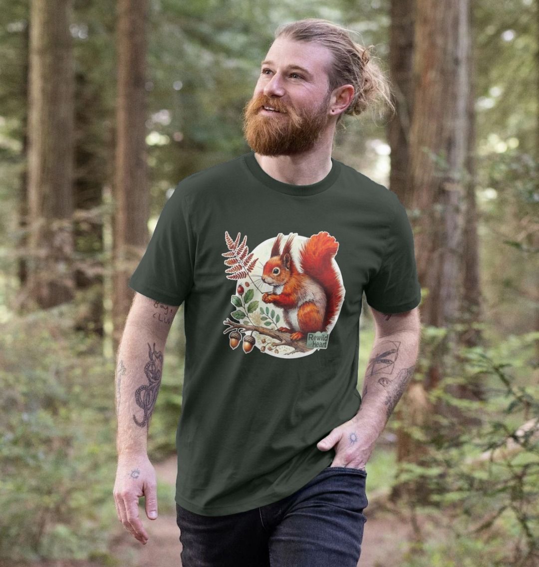 Red Squirrel Oak Men's T-Shirt