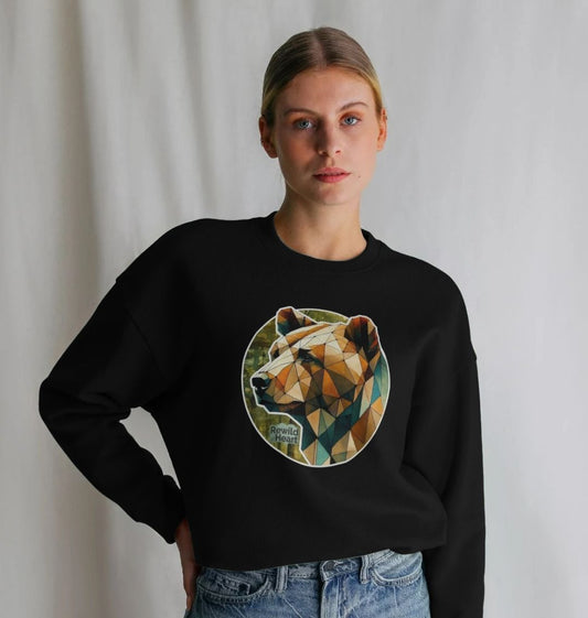 Brown Bear Forest Women's Oversized Jumper