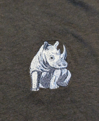 Rhino Embroidered Unisex T-Shirt