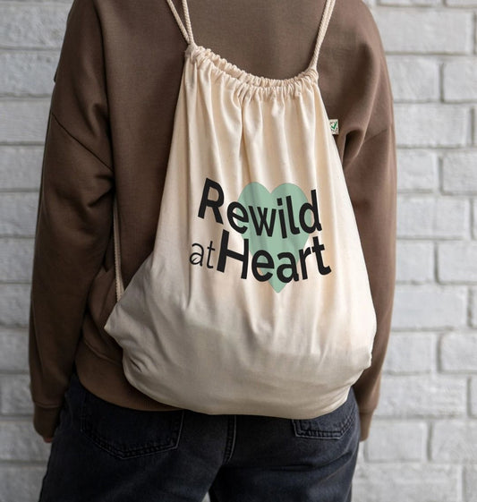 Rewild at Heart Drawstring Bag