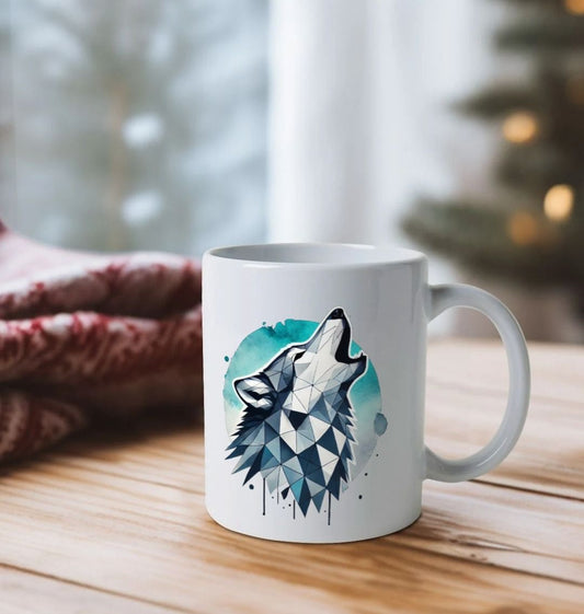 Primal Wolf Howl Mug