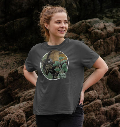 Bison Woodland Women's Relaxed-Fit T-Shirt