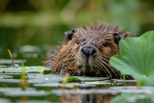 A glimpse of the beaver's water-resistant fur. © Pavel Mikoska