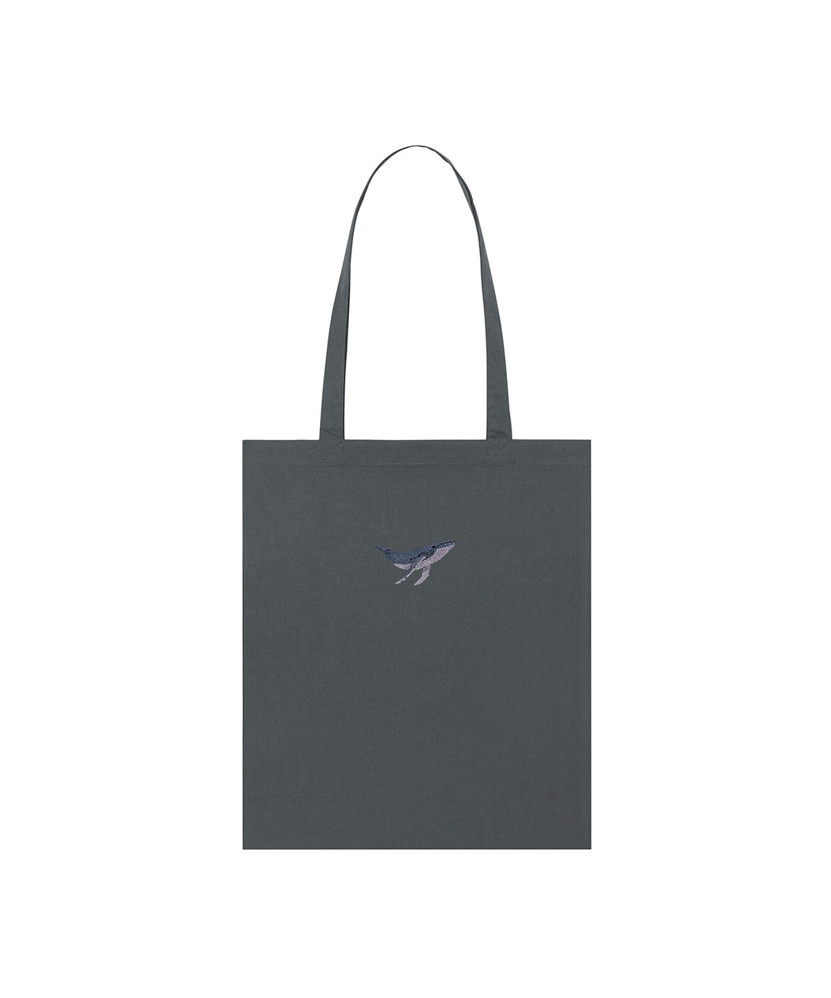 Humpback Whale Embroidered Tote Bag