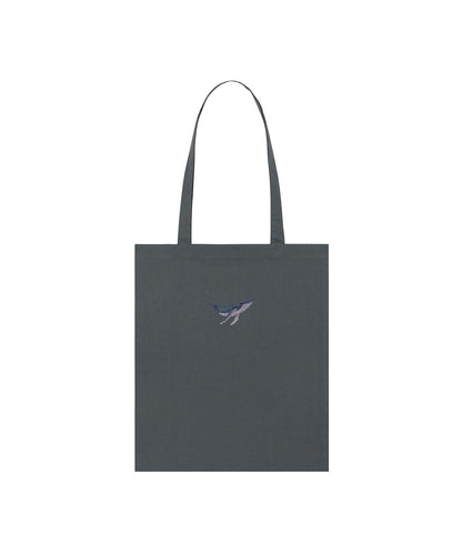 Humpback Whale Embroidered Tote Bag