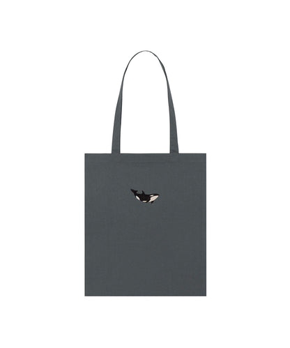 Orca Embroidered Tote Bag