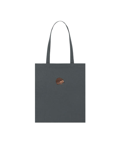 Hedgehog Embroidered Tote Bag