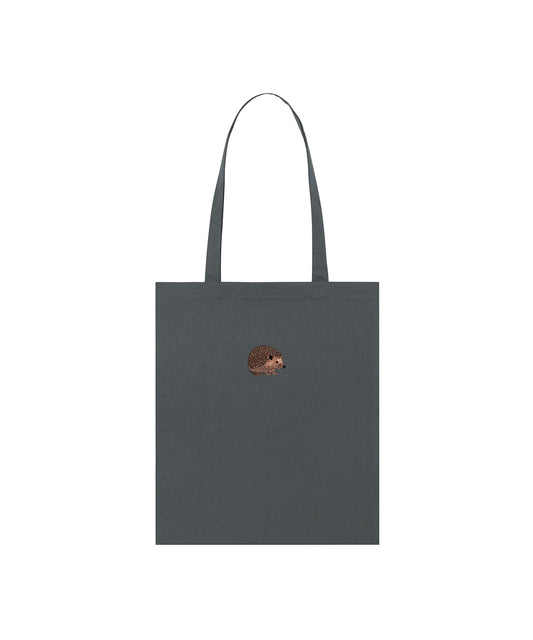 Hedgehog Embroidered Tote Bag