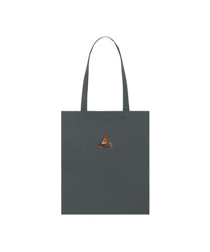 Robin Embroidered Tote Bag
