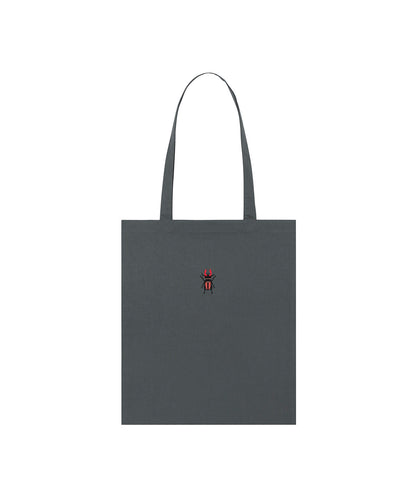 Stag Beetle Embroidered Tote Bag