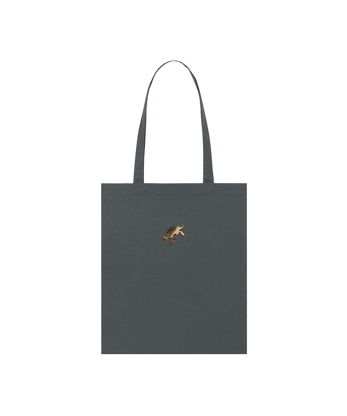 Turtle Embroidered Tote Bag