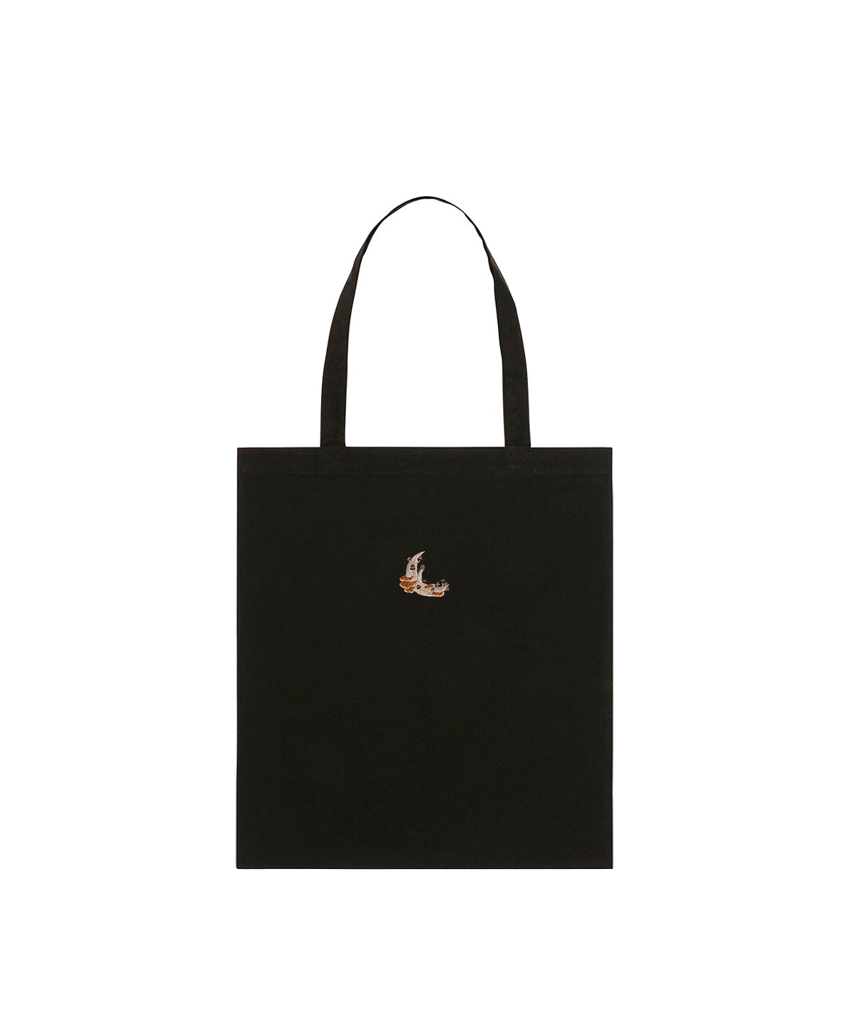Mushroom Moon Crescent Embroidered Tote Bag