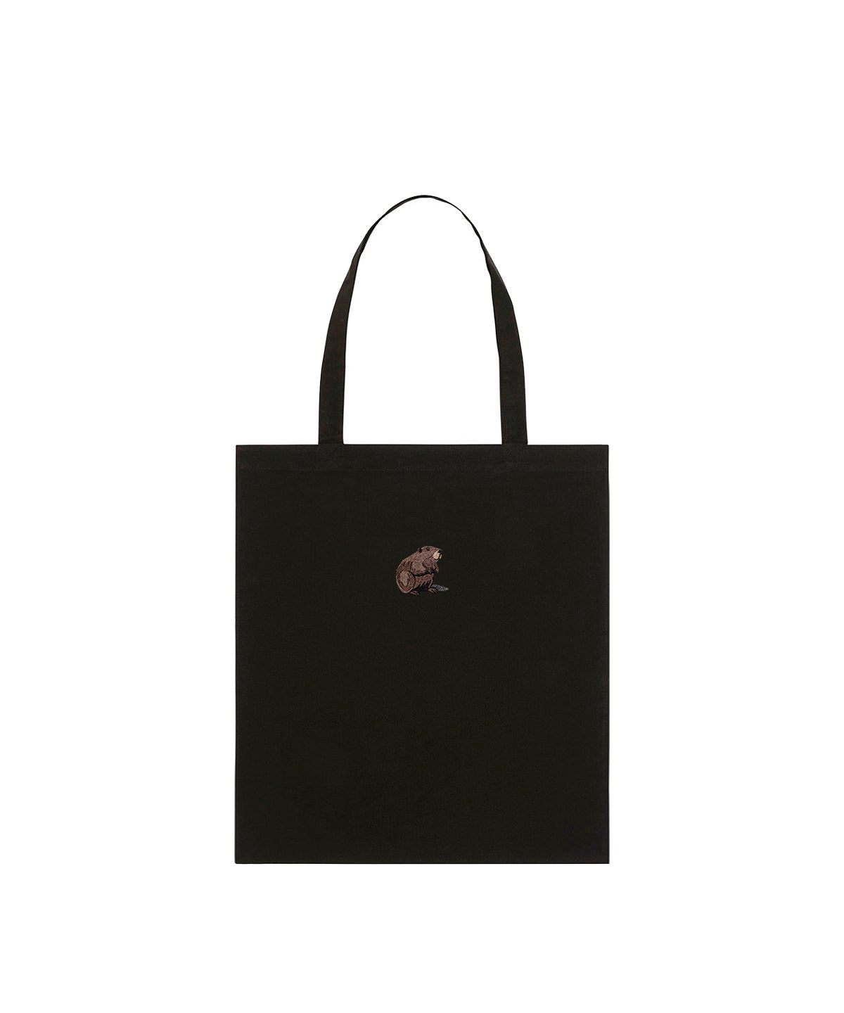 Beaver Embroidered Tote Bag