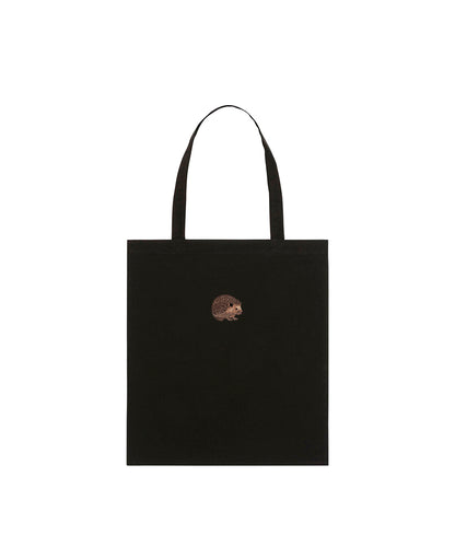 Hedgehog Embroidered Tote Bag