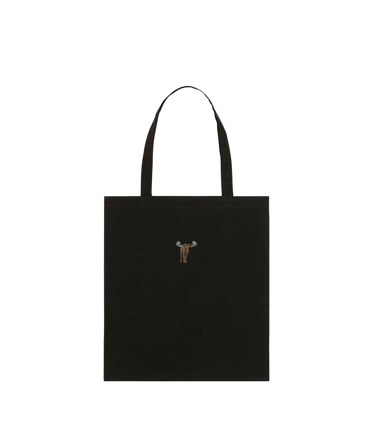 Moose Embroidered Tote Bag