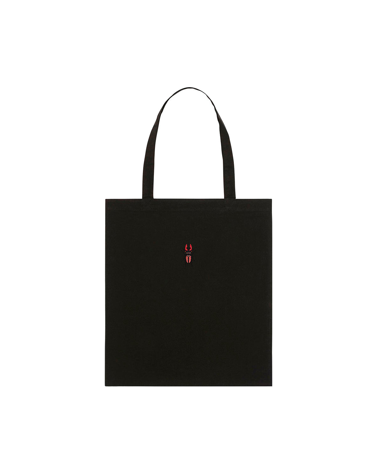 Stag Beetle Embroidered Tote Bag
