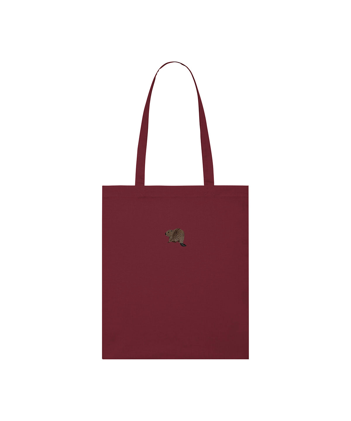 Beaver Riverside Embroidered Tote Bag