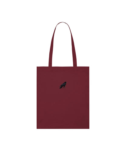 Crow Embroidered Tote Bag