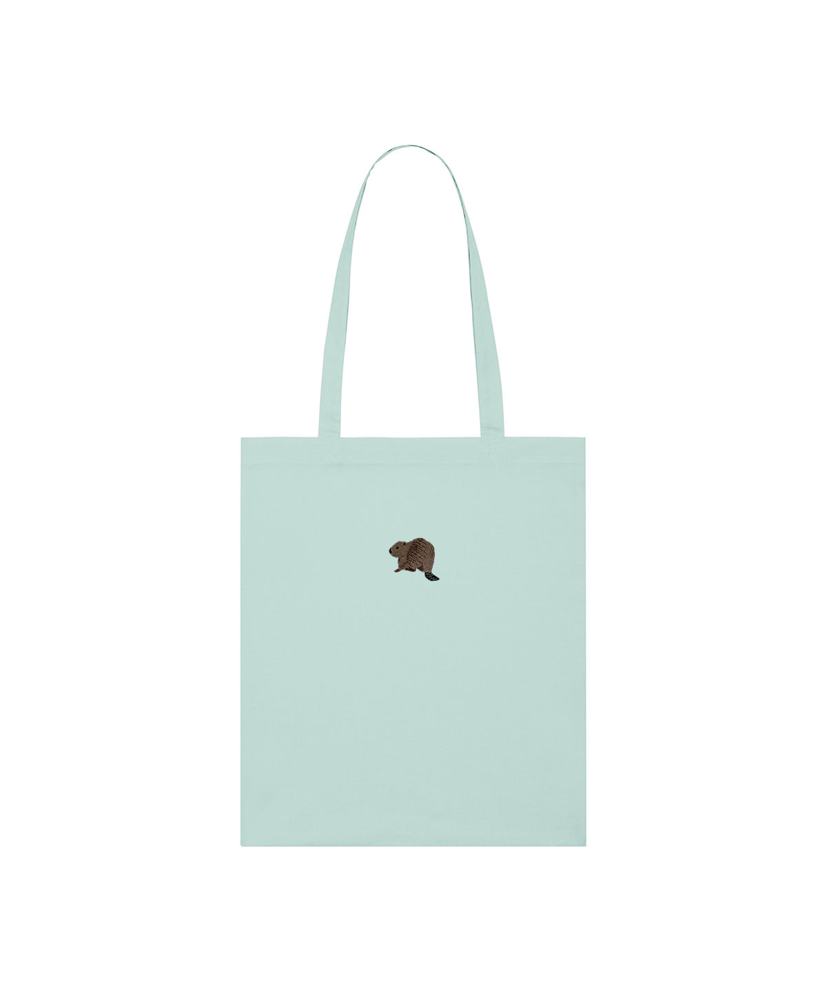 Beaver Riverside Embroidered Tote Bag