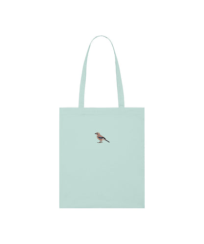 Eurasian Jay Embroidered Tote Bag