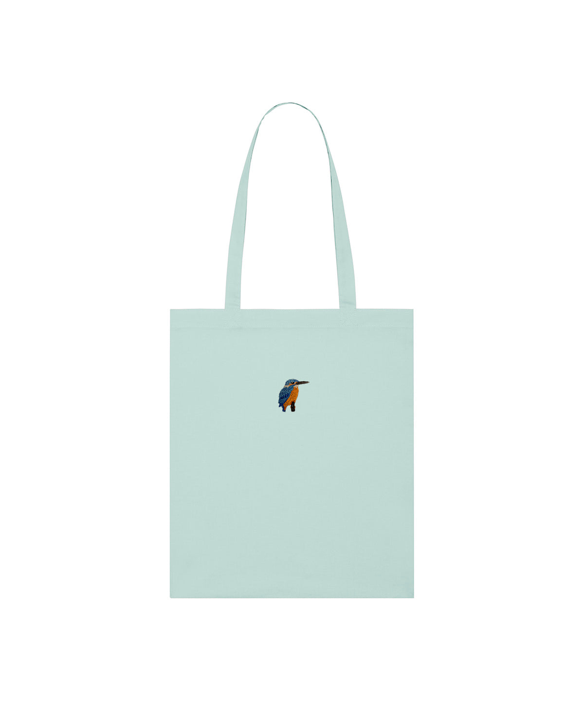 Kingfisher Embroidered Tote Bag