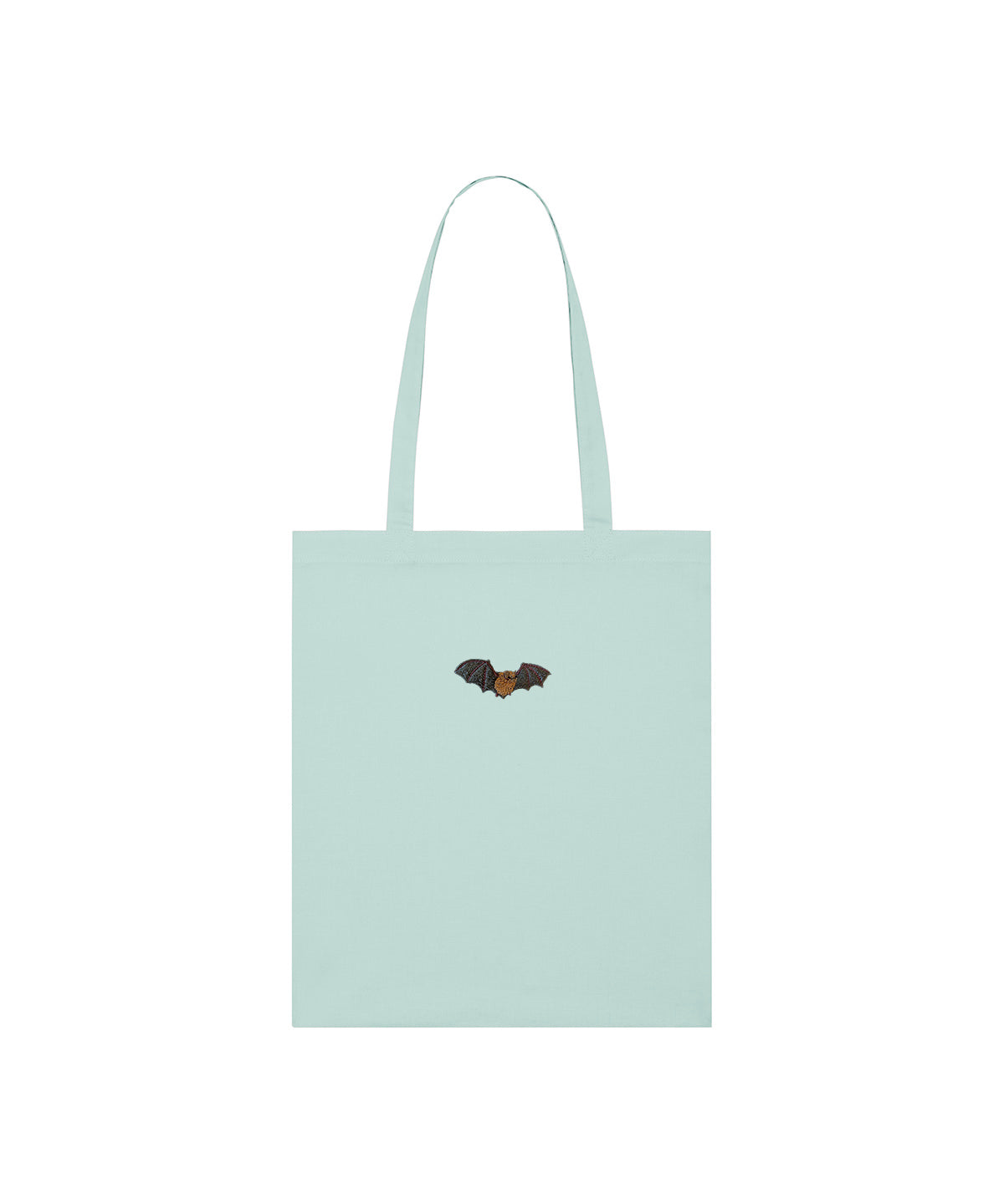Noctule Bat Embroidered Tote Bag