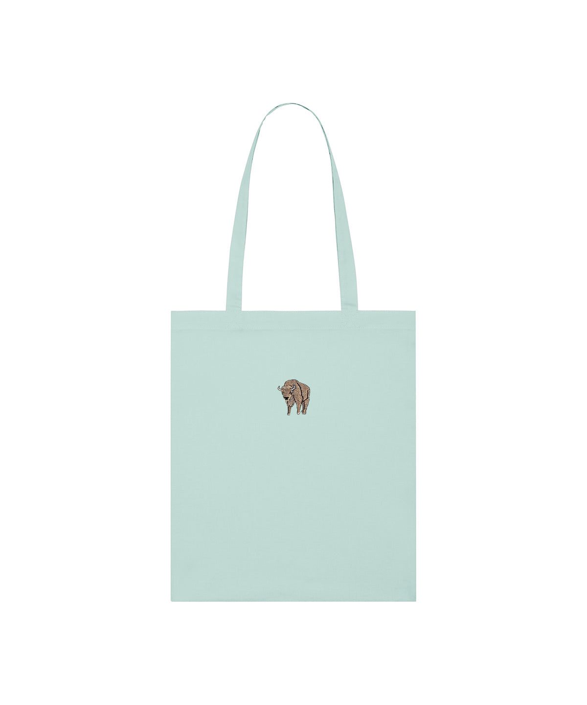 Bison Embroidered Tote Bag