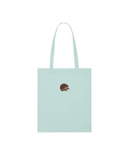 Hedgehog Embroidered Tote Bag