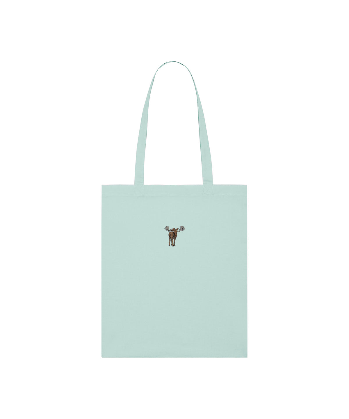 Moose Embroidered Tote Bag