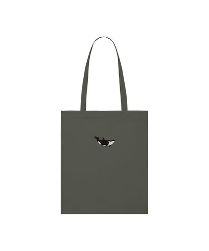 Orca Embroidered Tote Bag