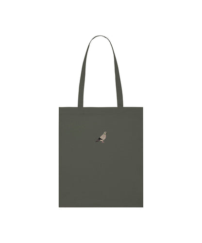 Pigeon Embroidered Tote Bag