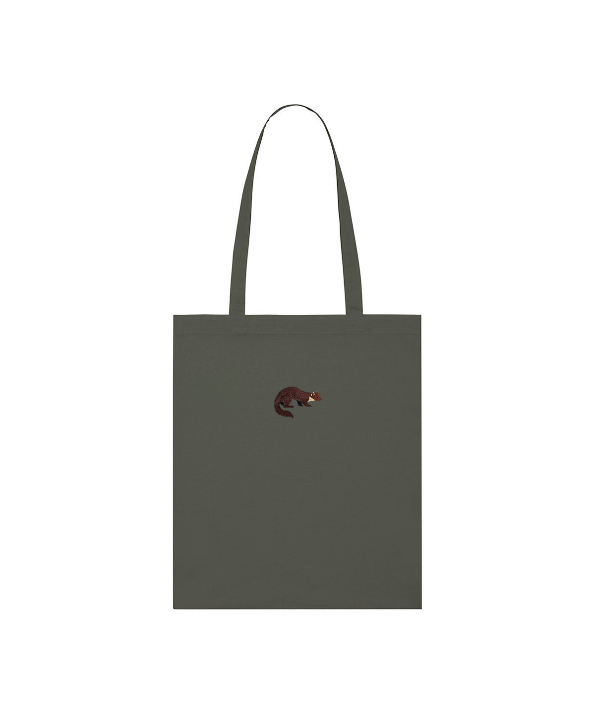 Pine Marten Embroidered Tote Bag