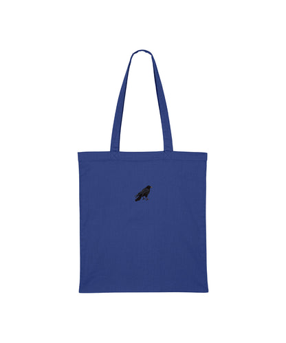 Crow Embroidered Tote Bag