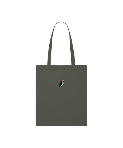 Puffin Embroidered Tote Bag