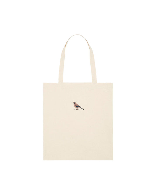 Eurasian Jay Embroidered Tote Bag