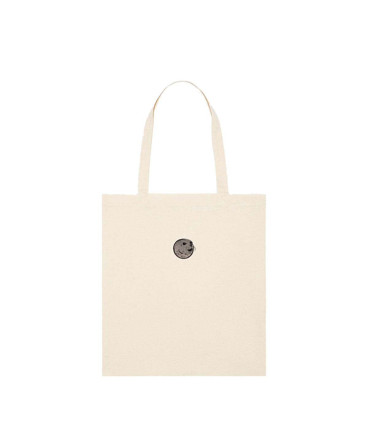 Grey Seal Embroidered Tote Bag