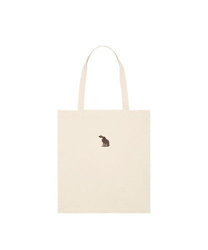 Hare Embroidered Tote Bag