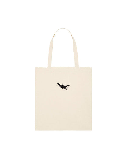 Orca Embroidered Tote Bag