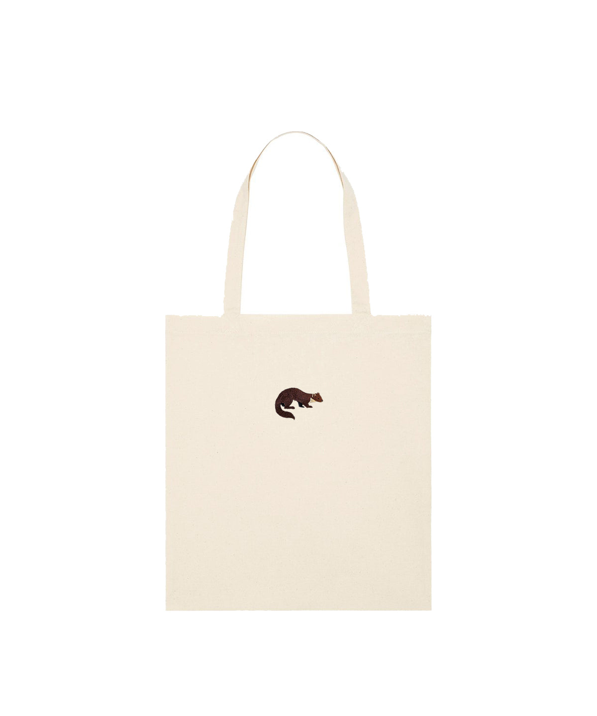 Pine Marten Embroidered Tote Bag