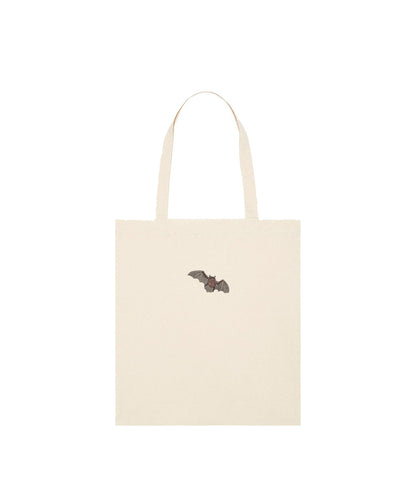Pipistrelle Bat Embroidered Tote Bag