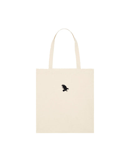 Raven Embroidered Tote Bag