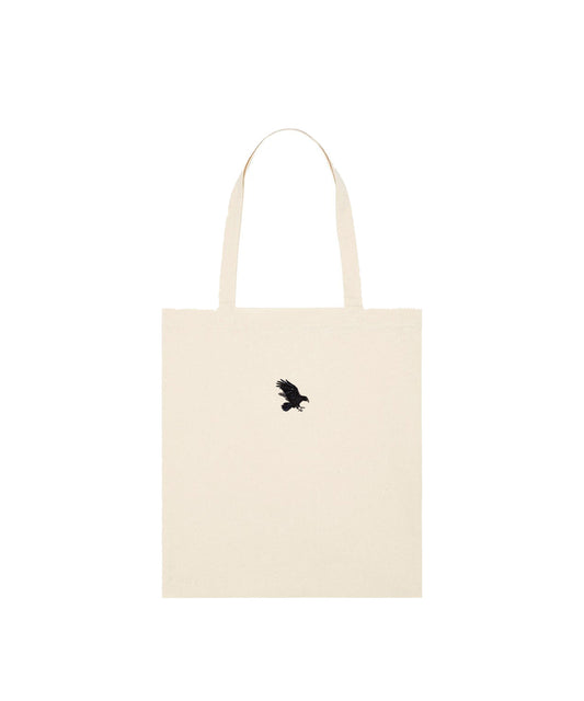Raven Embroidered Tote Bag