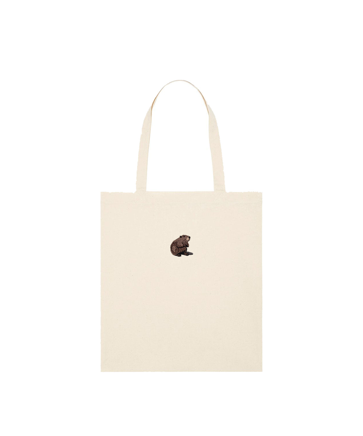 Beaver Embroidered Tote Bag