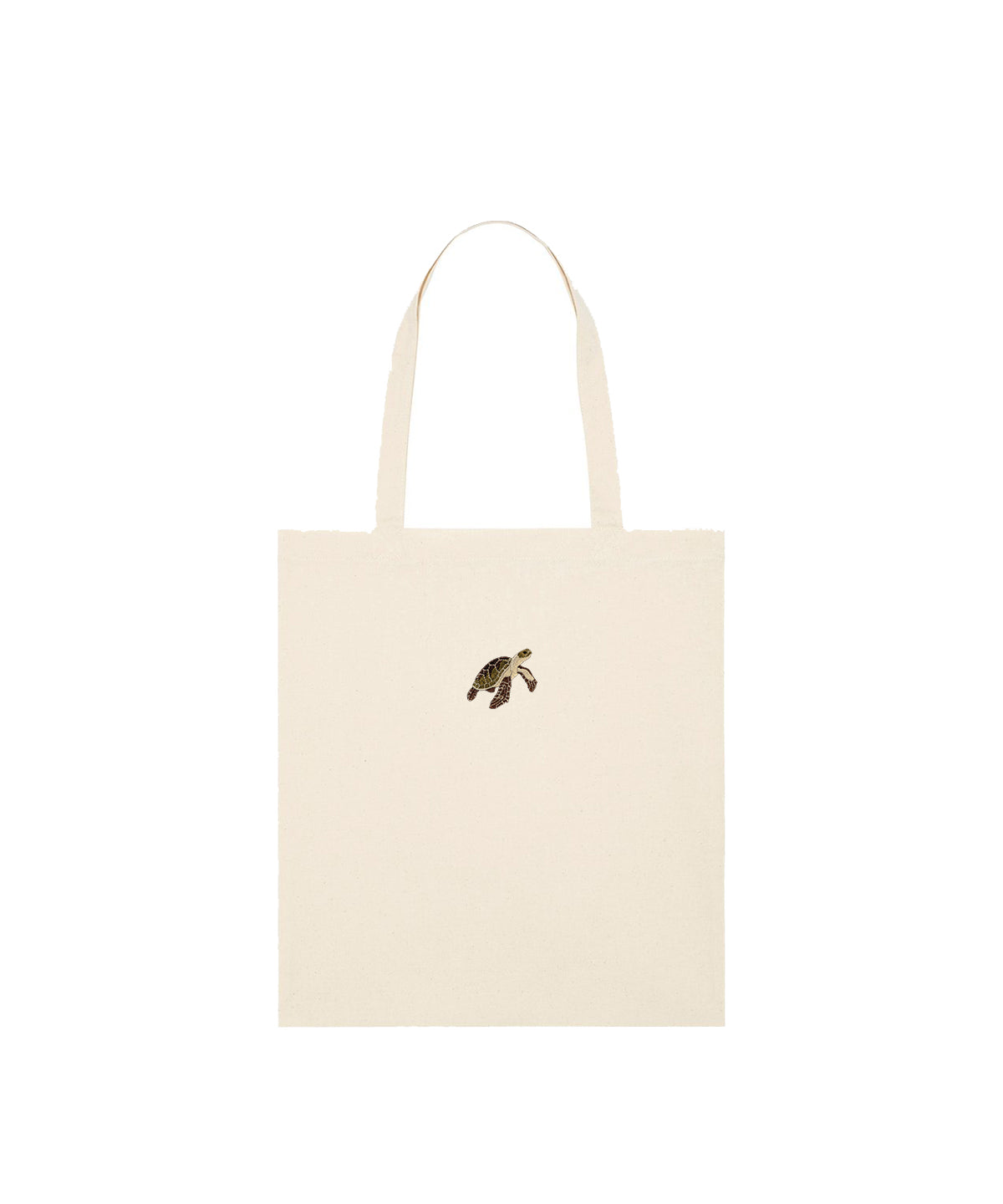 Turtle Embroidered Tote Bag