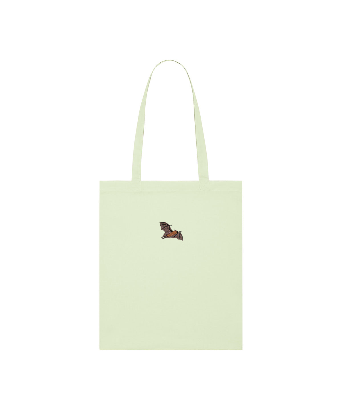 Fruit Bat Embroidered Tote Bag