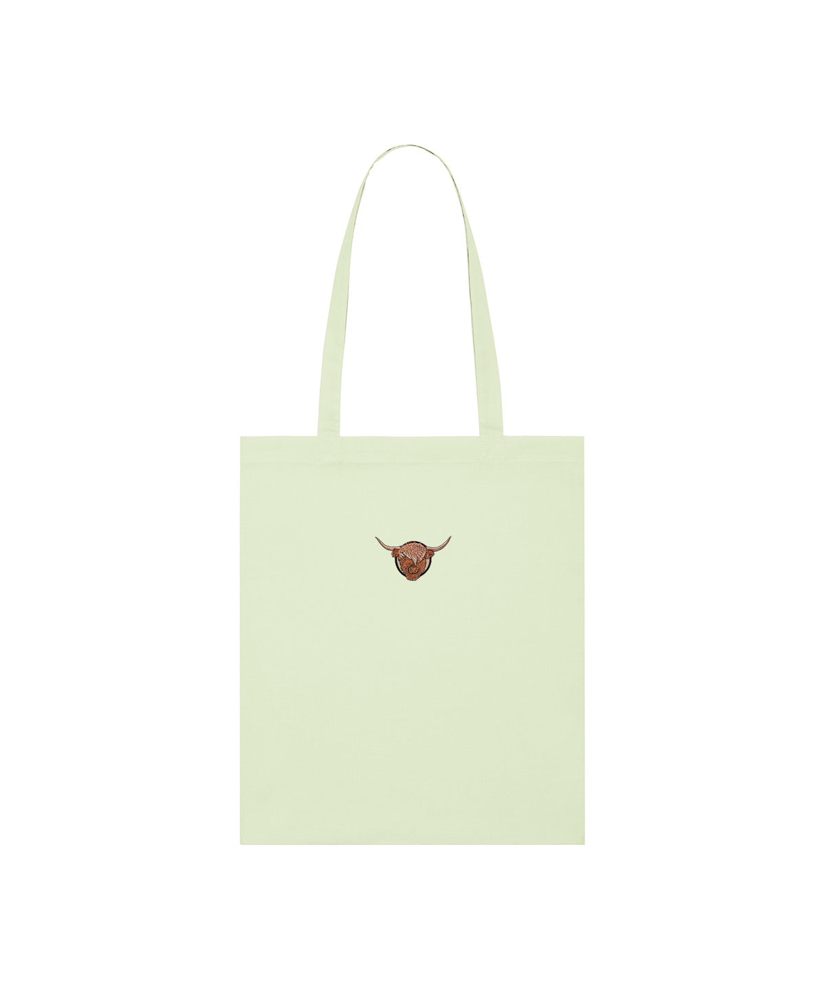 Highland Cow Embroidered Tote Bag