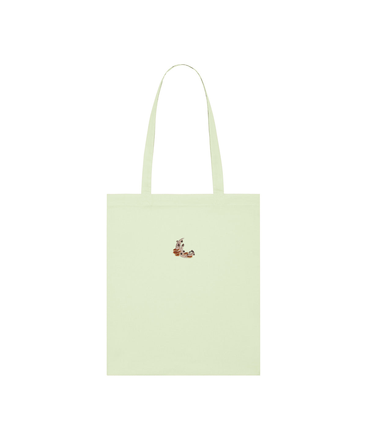 Mushroom Moon Crescent Embroidered Tote Bag