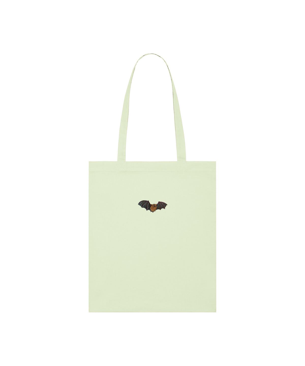 Noctule Bat Embroidered Tote Bag