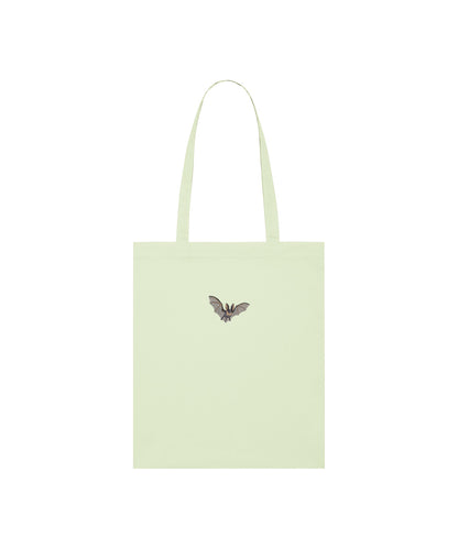 Grey Long-Eared Bat Embroidered Tote Bag
