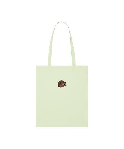 Hedgehog Embroidered Tote Bag
